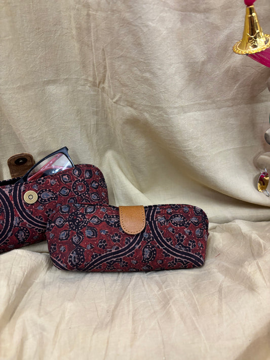 Black Ajrakh Eyewear Case