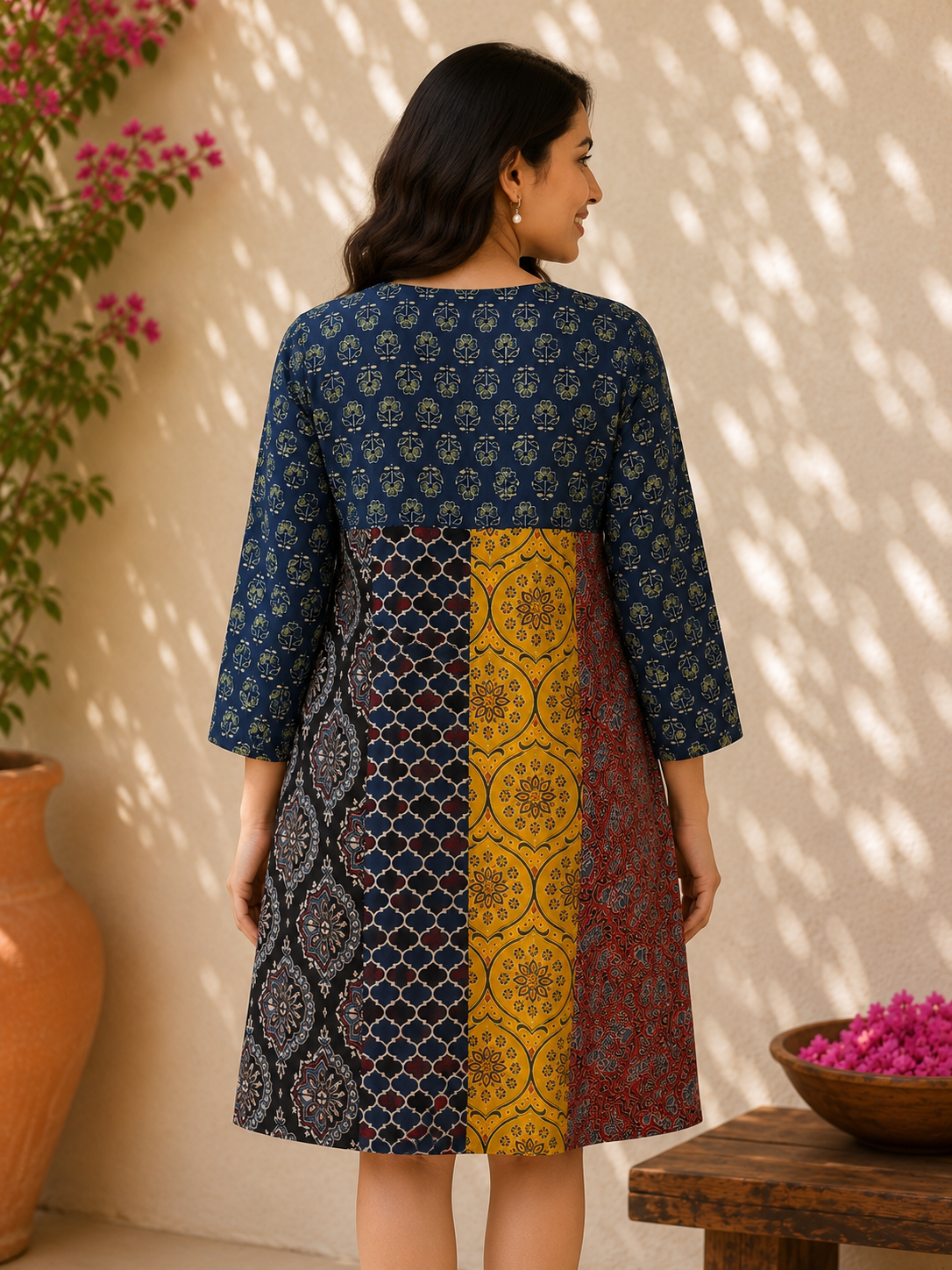 Riot of Colors : Ajrakh Seventh Edition Short Dress