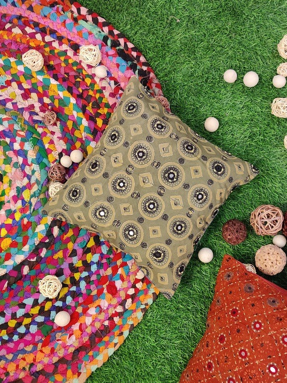 12x12 Kashish Hand Embroidered Cushion Cover