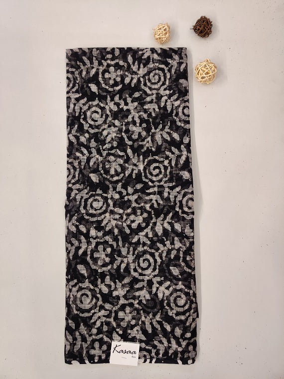 Black Hand Block Printed Kota Suit Set