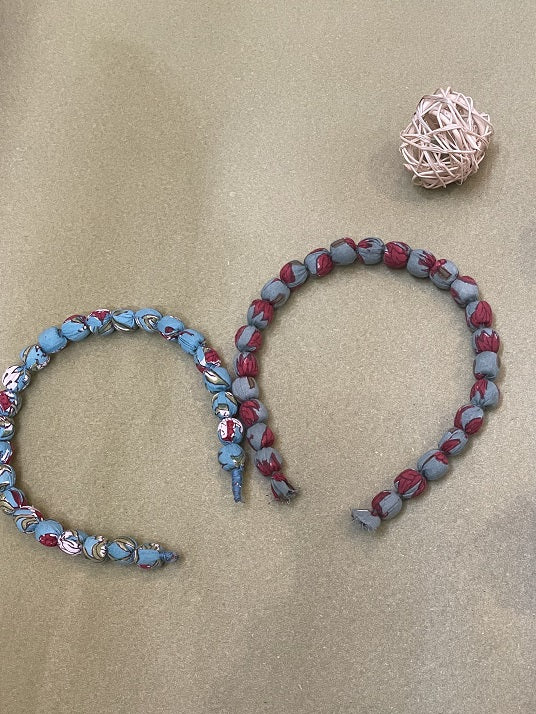 Fabric Beaded Hair Band