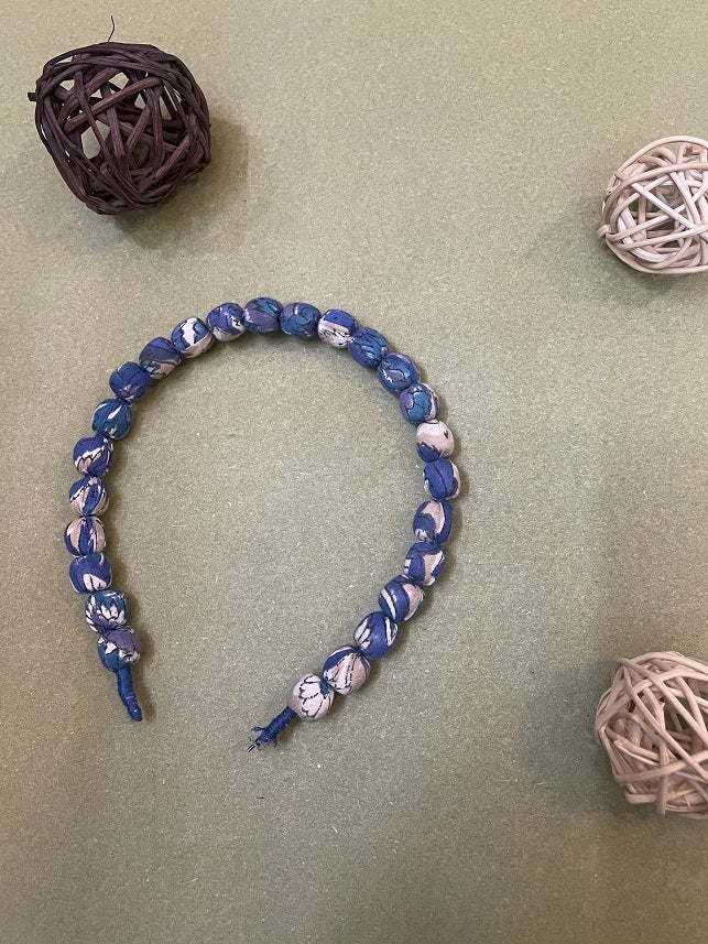 Fabric Beaded Hair Band
