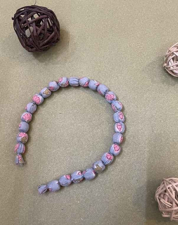 Fabric Beaded Hair Band