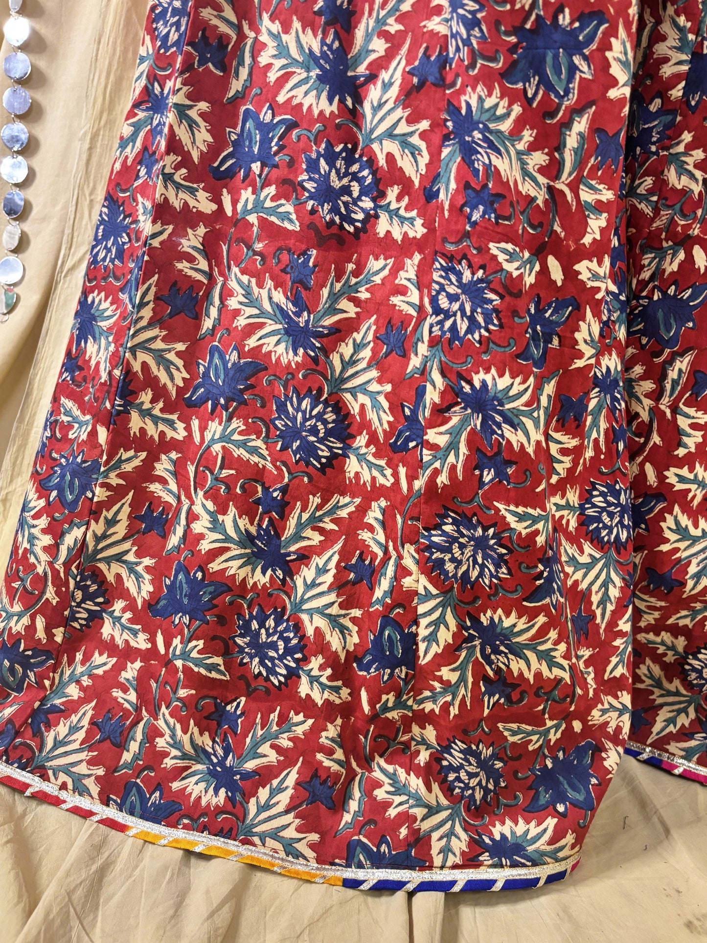 Zareen Short Kurti with Kali Pants Set with Corset Back