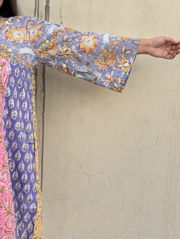 Riot of Colors : Hand Block Pinted Third Edition Short Dress