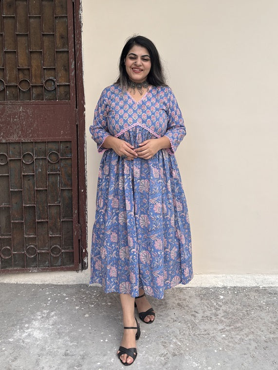 hand cut dress CELESTE DRESS - , This Hand-cut sky blue lace is crafted into a beautiful piece, inspired by Celeste meaning heavenly