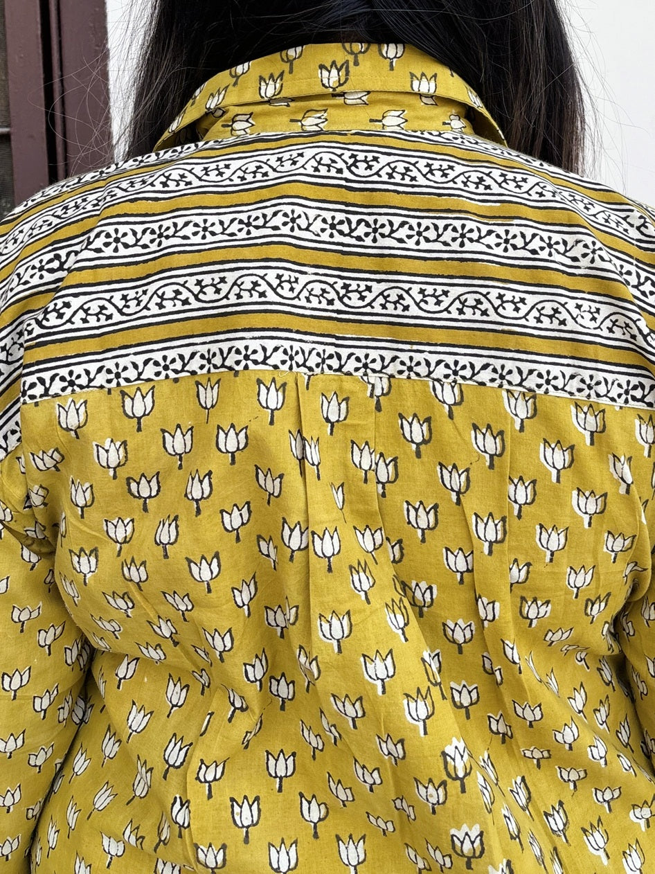 Reva A Line Relaxed Fit Top with Collar