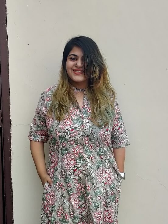 Bageecha Hand Block Printed A Line Maxi Shirt Dress