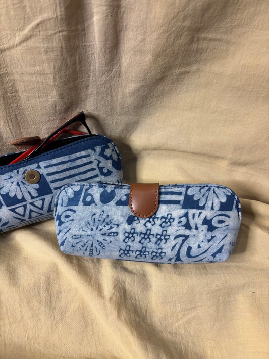 Indigo Patch Dabu Eyewear Case