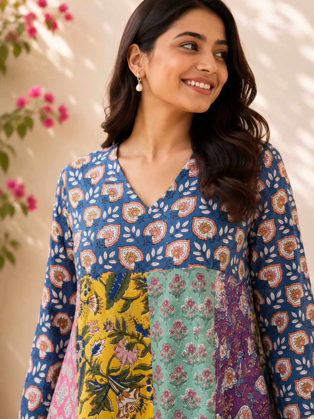 Riot of Colors : Hand Block Pinted Fourth Edition Short Dress