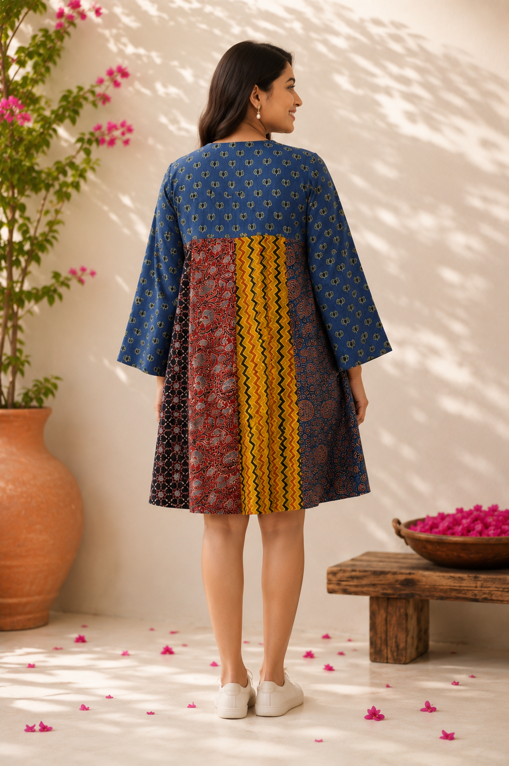 Riot of Colors : Ajrakh Fifth Edition Short Dress