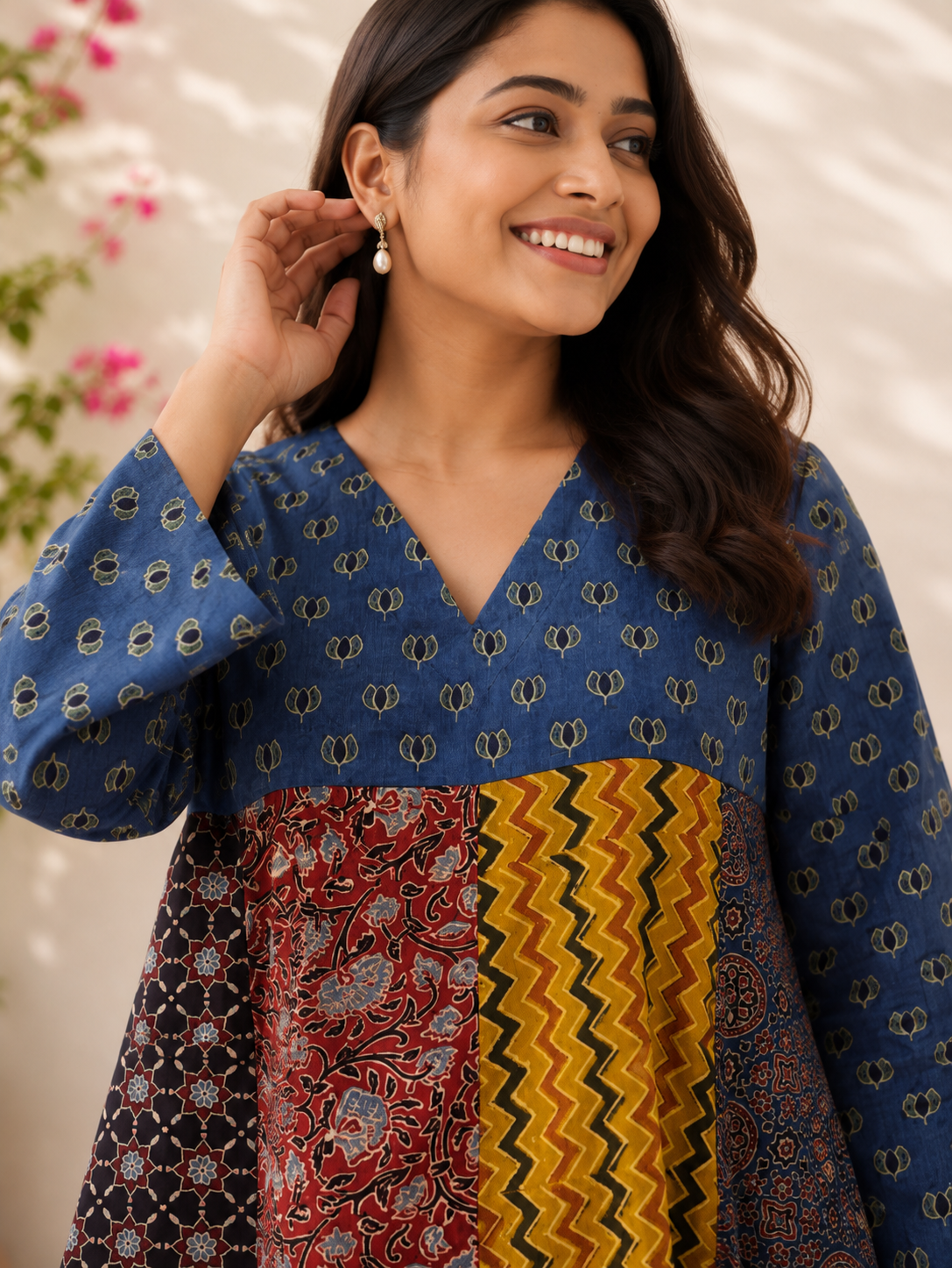 Riot of Colors : Ajrakh Fifth Edition Short Dress