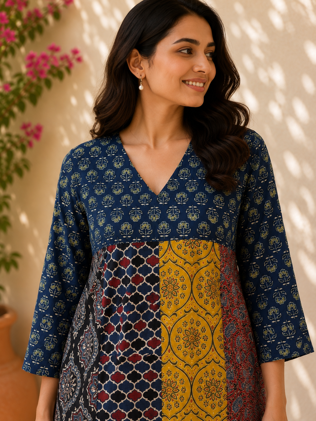 Riot of Colors : Ajrakh Seventh Edition Short Dress