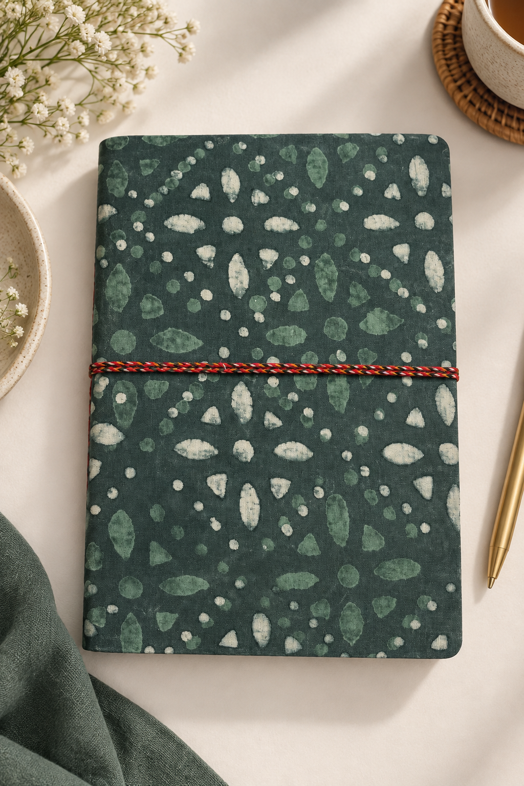 Zero Waste Handcrafted Handblock Printed Fabric Diary