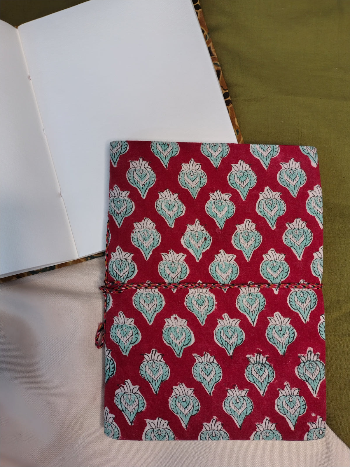 Zero Waste Handcrafted Handblock Printed Fabric Diary