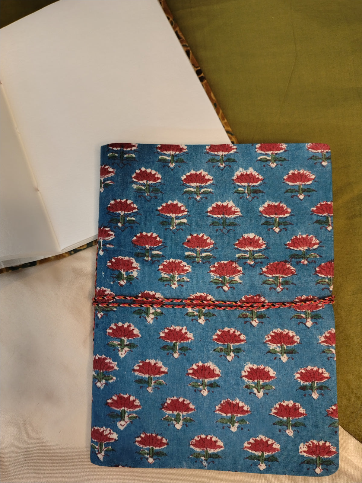 Zero Waste Handcrafted Handblock Printed Fabric Diary