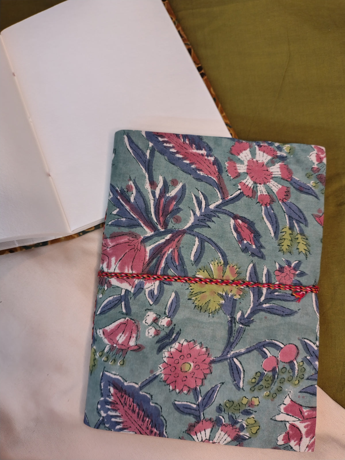 Zero Waste Handcrafted Handblock Printed Fabric Diary