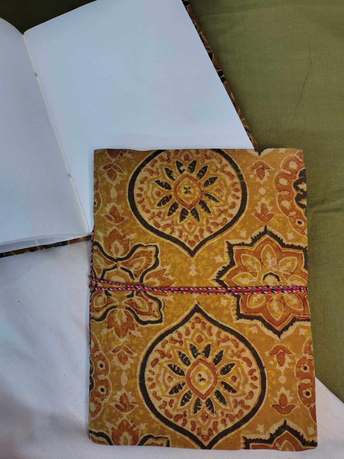 Zero Waste Handcrafted Handblock Printed Fabric Diary