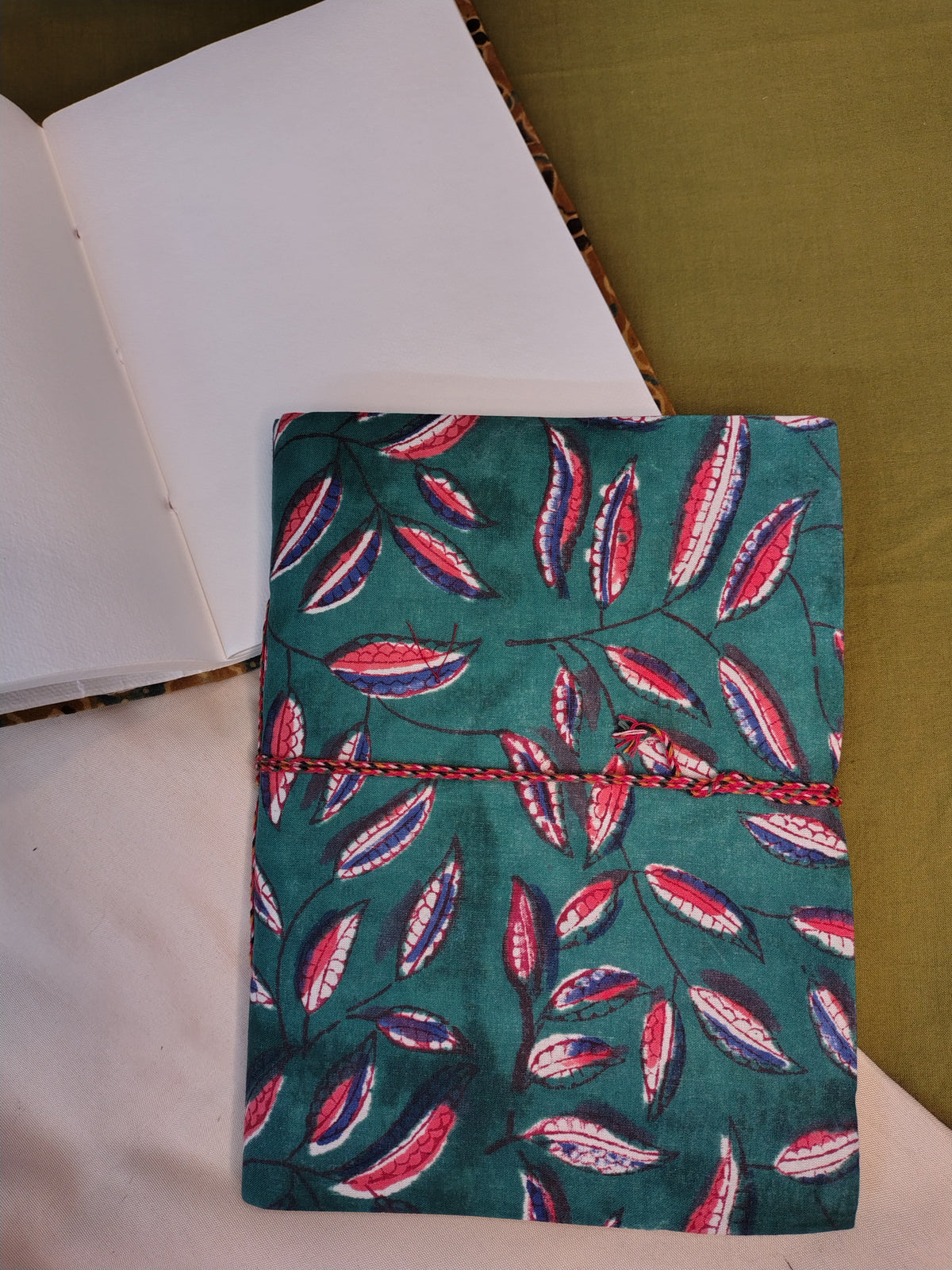 Zero Waste Handcrafted Handblock Printed Fabric Diary