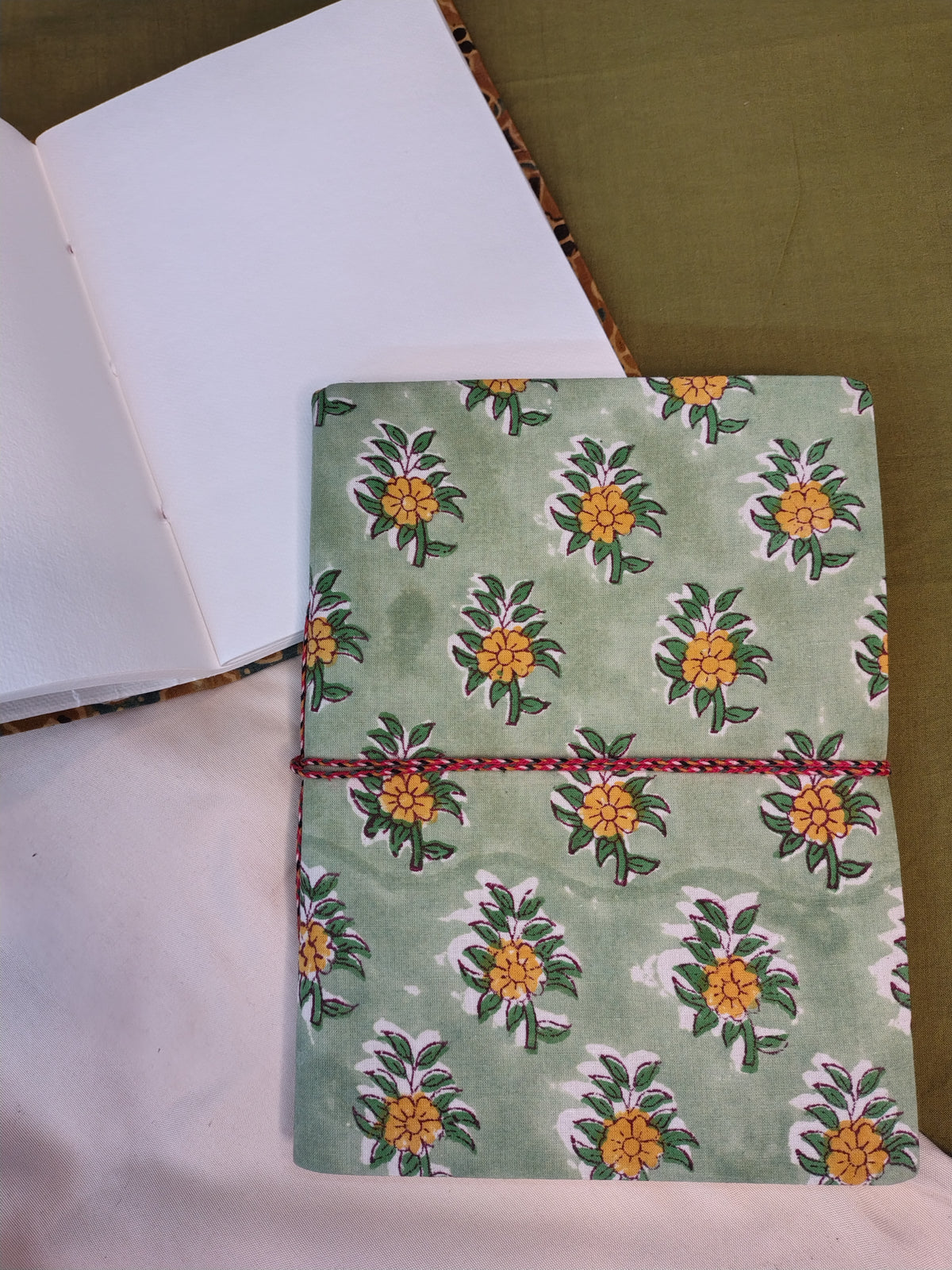 Zero Waste Handcrafted Handblock Printed Fabric Diary