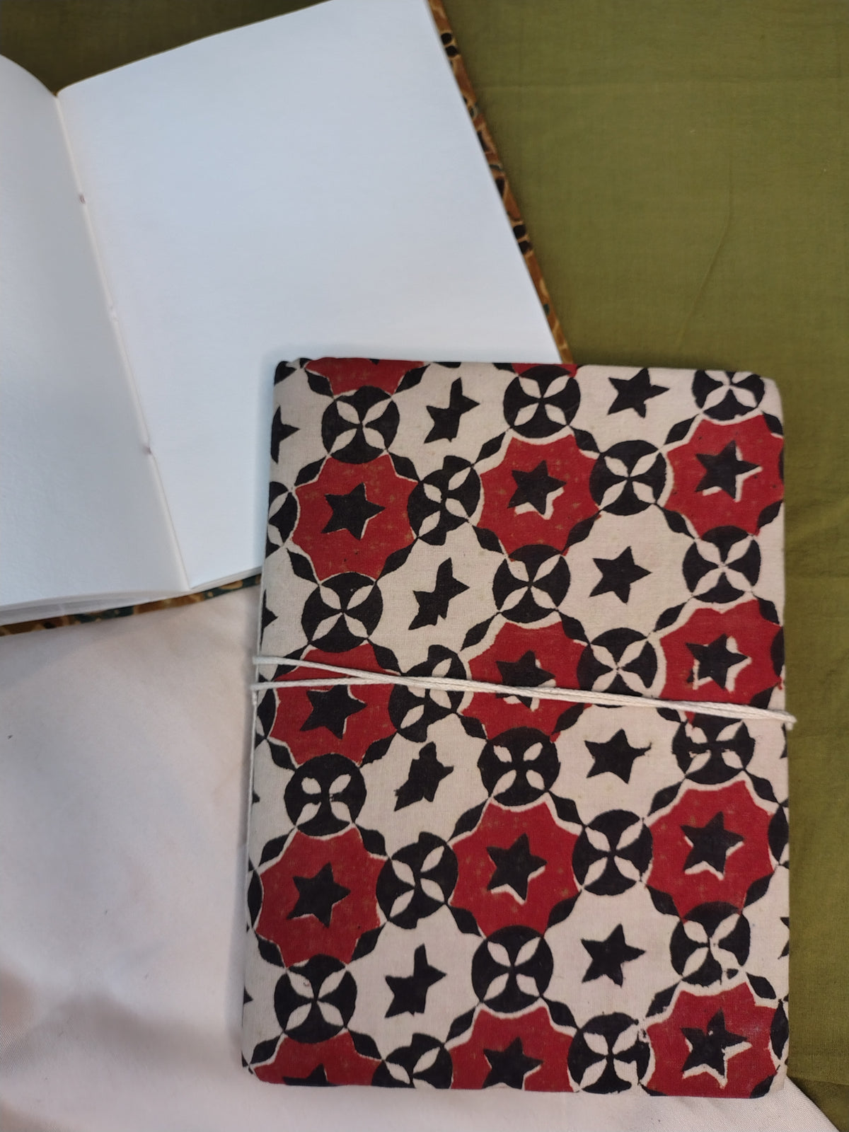 Zero Waste Handcrafted Handblock Printed Fabric Diary