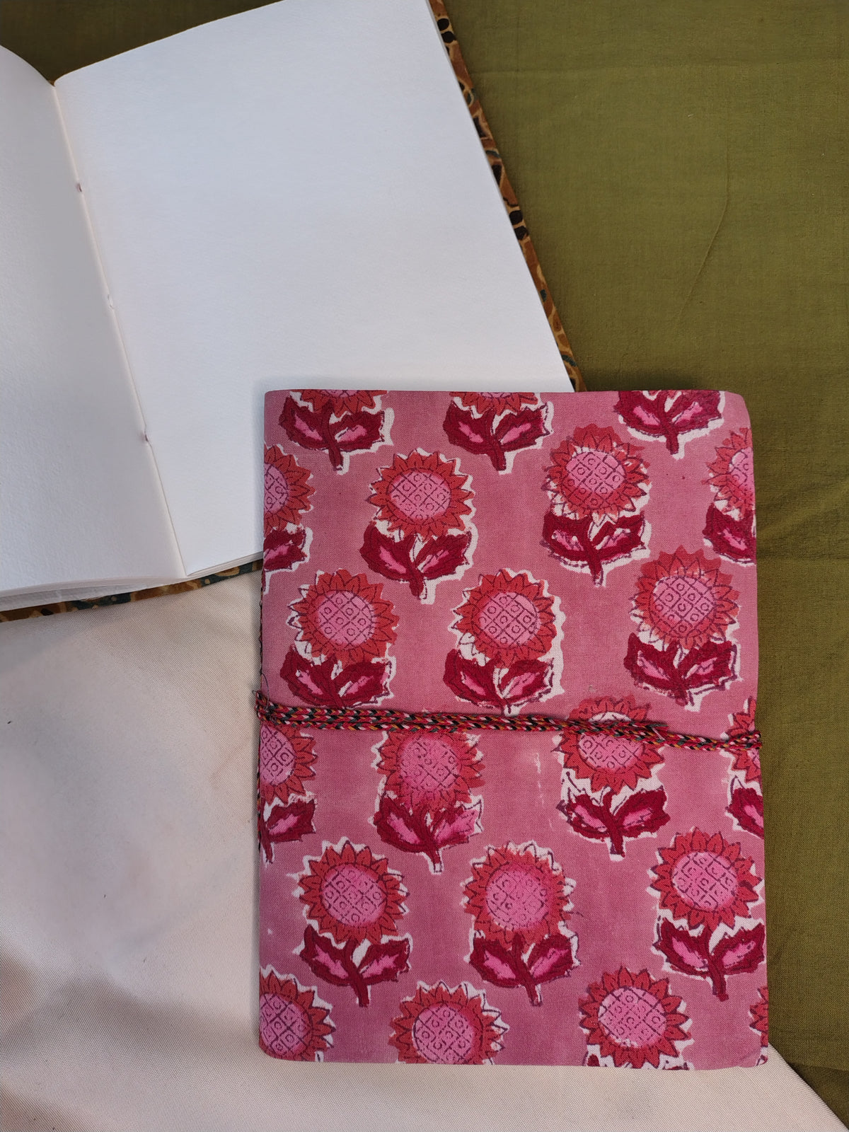 Zero Waste Handcrafted Handblock Printed Fabric Diary