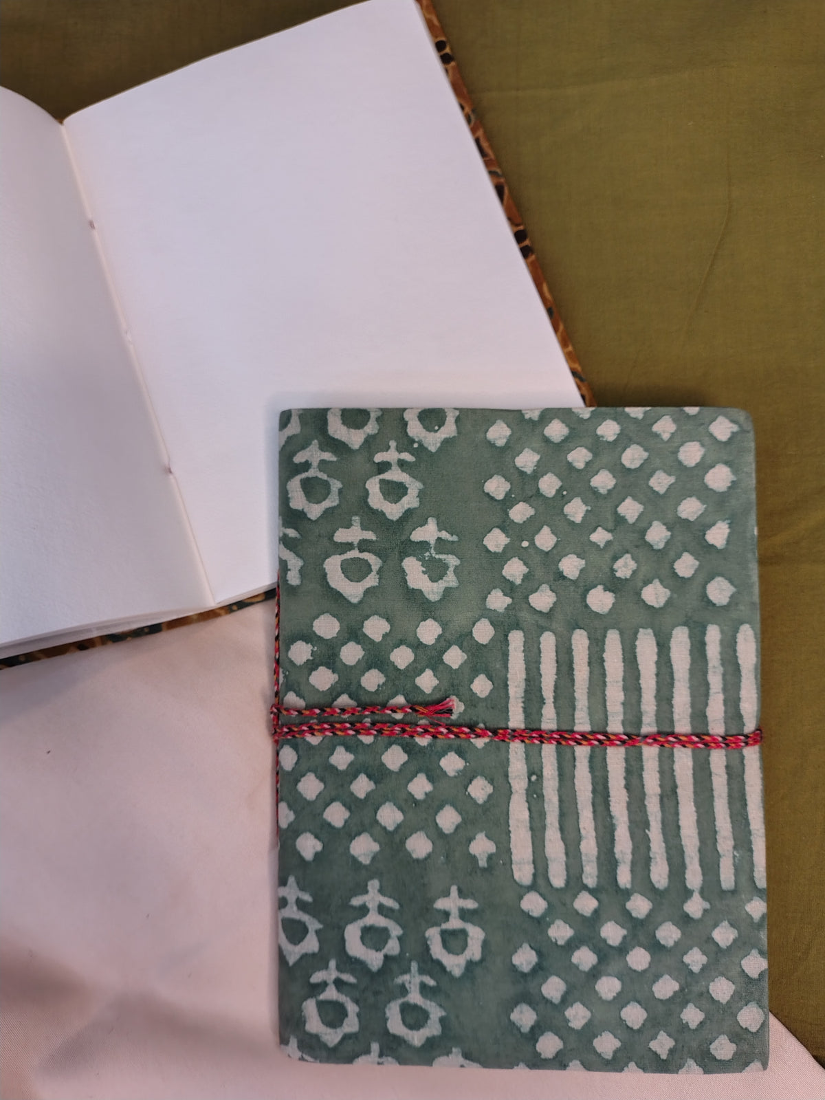 Zero Waste Handcrafted Handblock Printed Fabric Diary