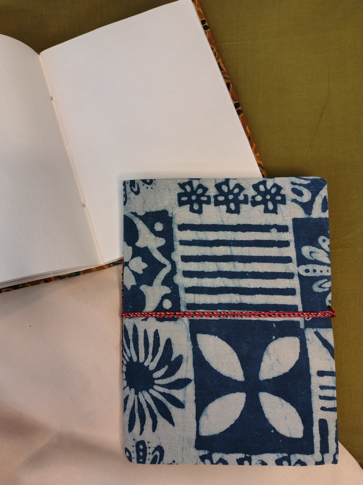 Zero Waste Handcrafted Handblock Printed Fabric Diary