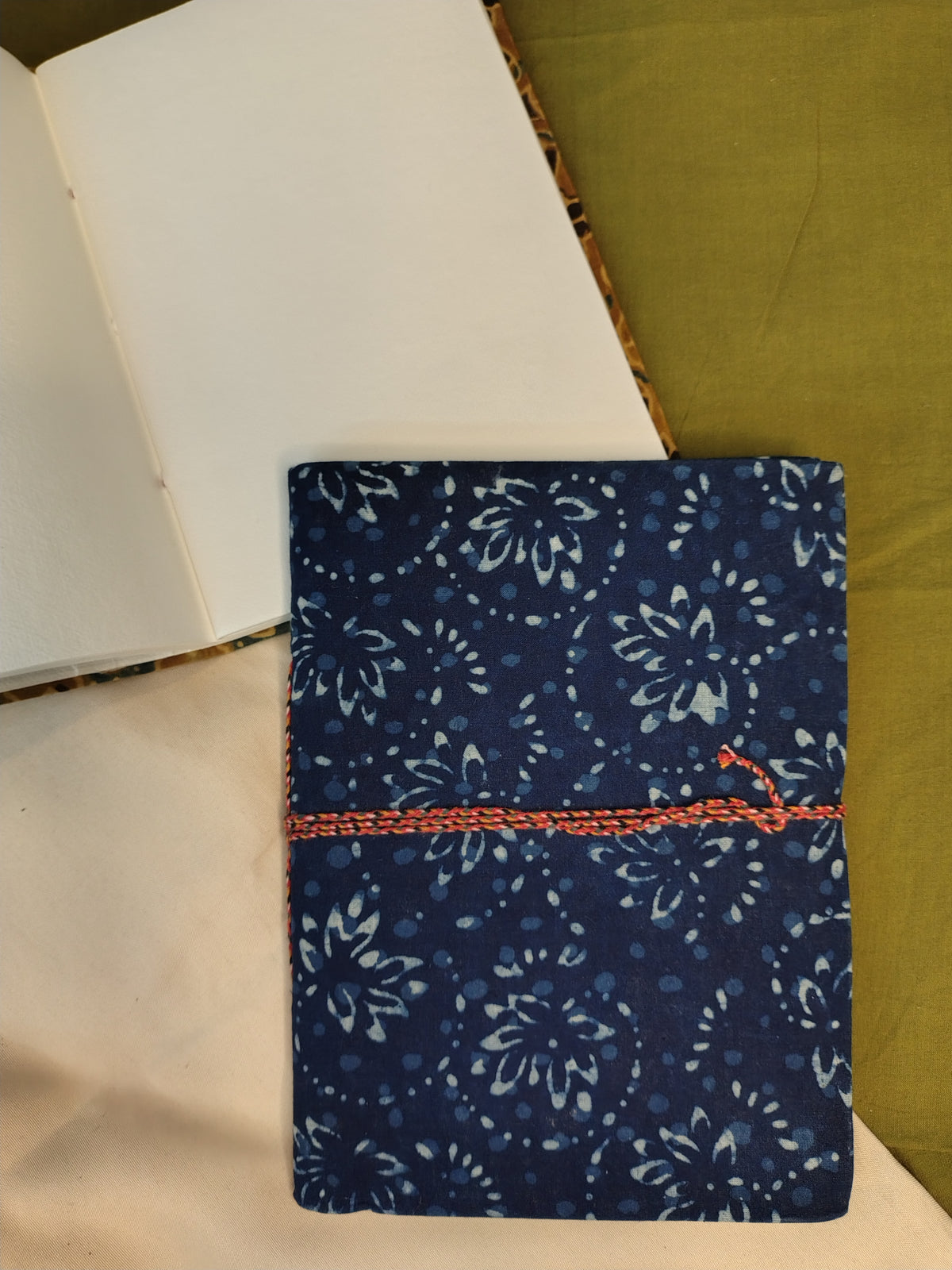 Zero Waste Handcrafted Handblock Printed Fabric Diary