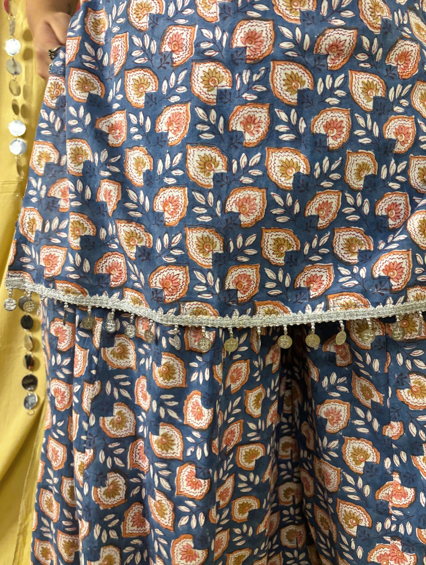 Kohinoor Short Kurti with Kali Pants Set with Corset Back