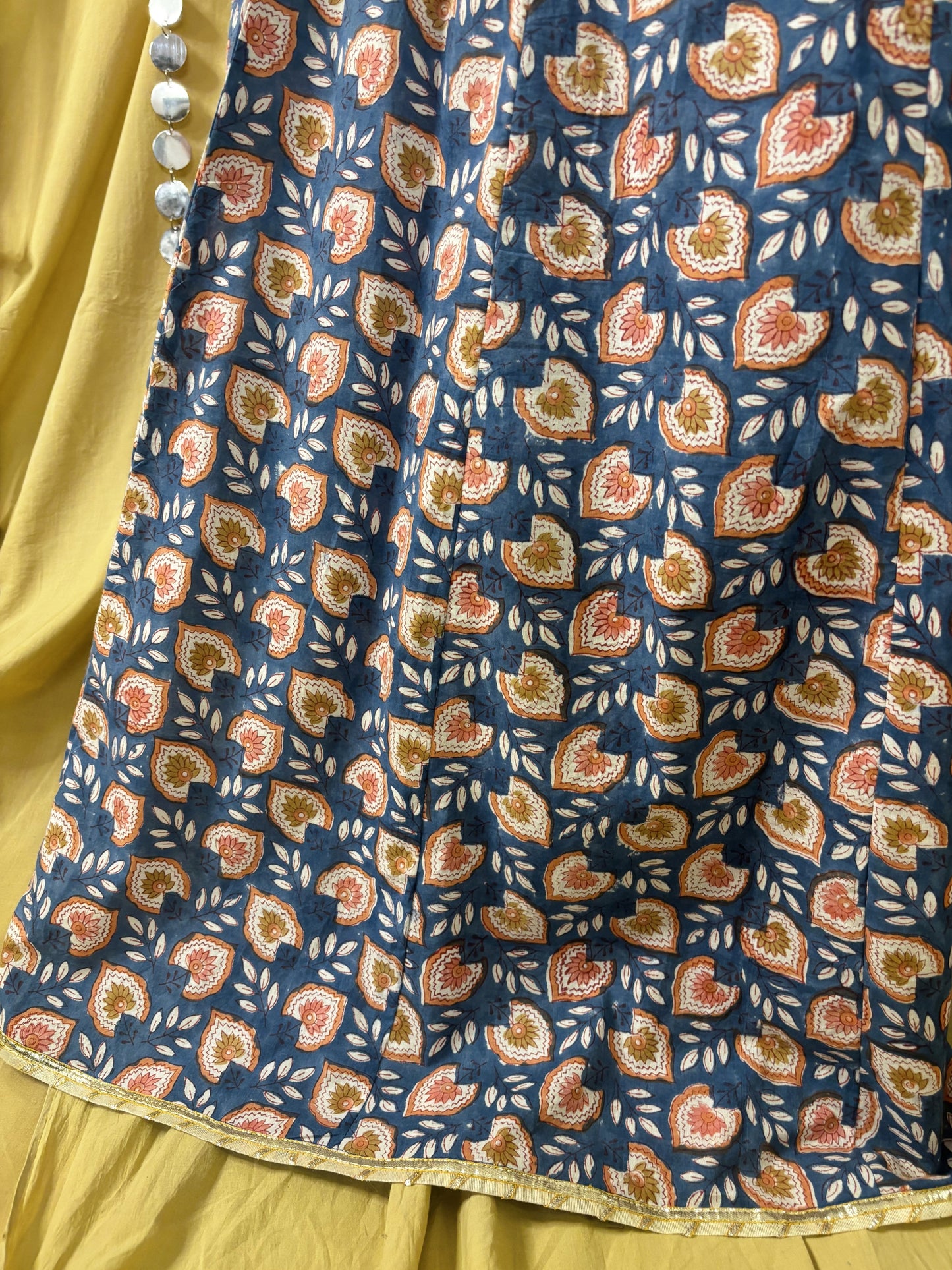 Kohinoor Short Kurti with Kali Pants Set with Corset Back