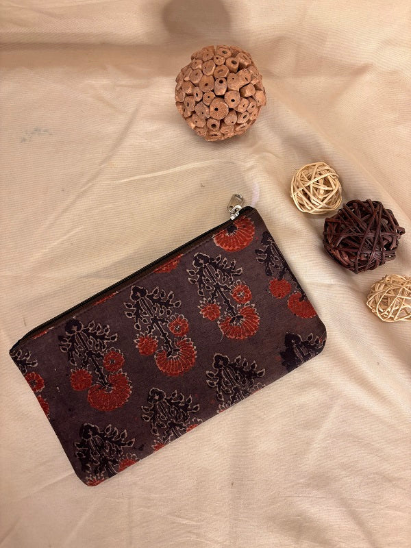 Hand Block Printed Fabric Pouch