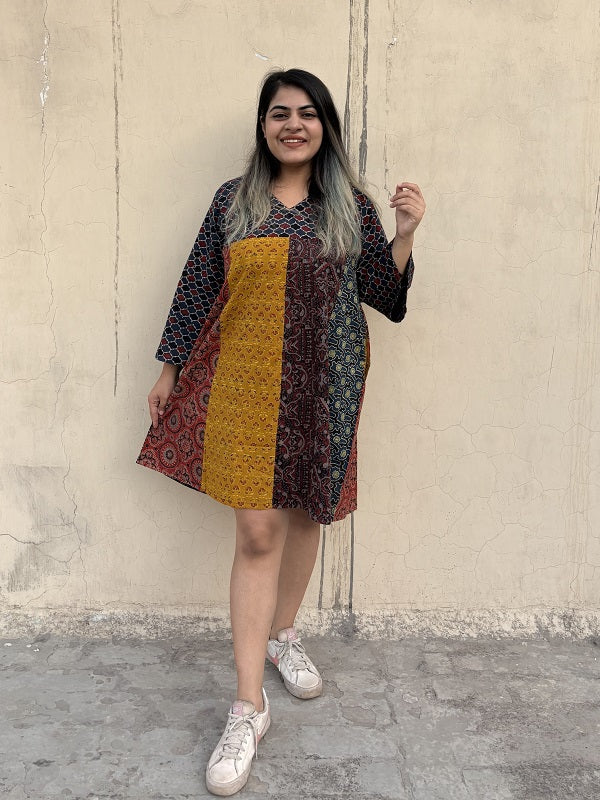 Riot of Colors : Ajrakh Fourth Edition Short Dress