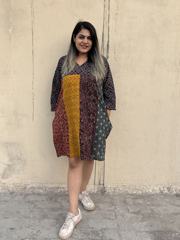 Riot of Colors : Ajrakh Fourth Edition Short Dress