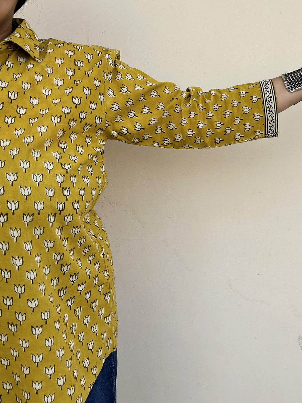 Reva A Line Relaxed Fit Top with Collar